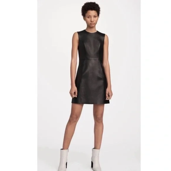 rag & bone | Dresses | Rag Bone Loxley Leather Dress In Black | Poshmark